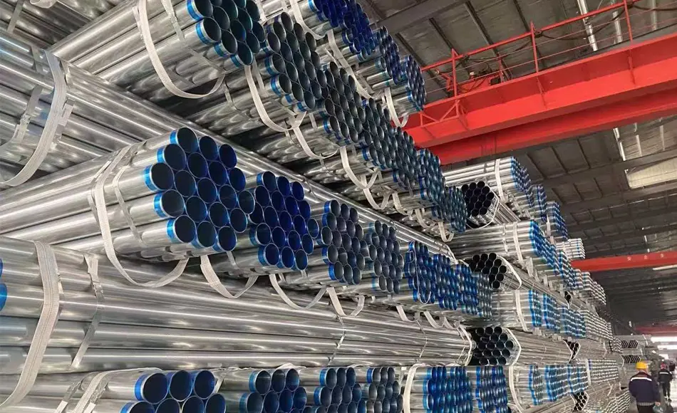 Die Werkstatt in Xinlida produziert verzinkte Rundrohre